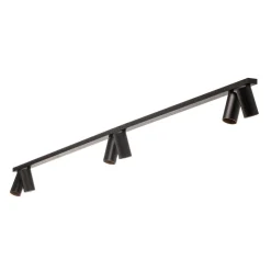 Downlight Mono VI, svart/gull, 6 lyskilder