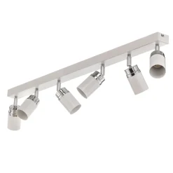 Downlight Reno, 6 lyskilder, hvit/krom