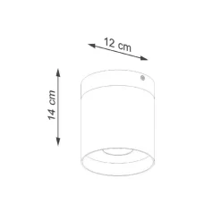 Downlight Rif, hvit, Ø 12 cm, tre, aluminium