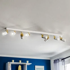 Downlight Rondo hvit/gull 8 lyskilder