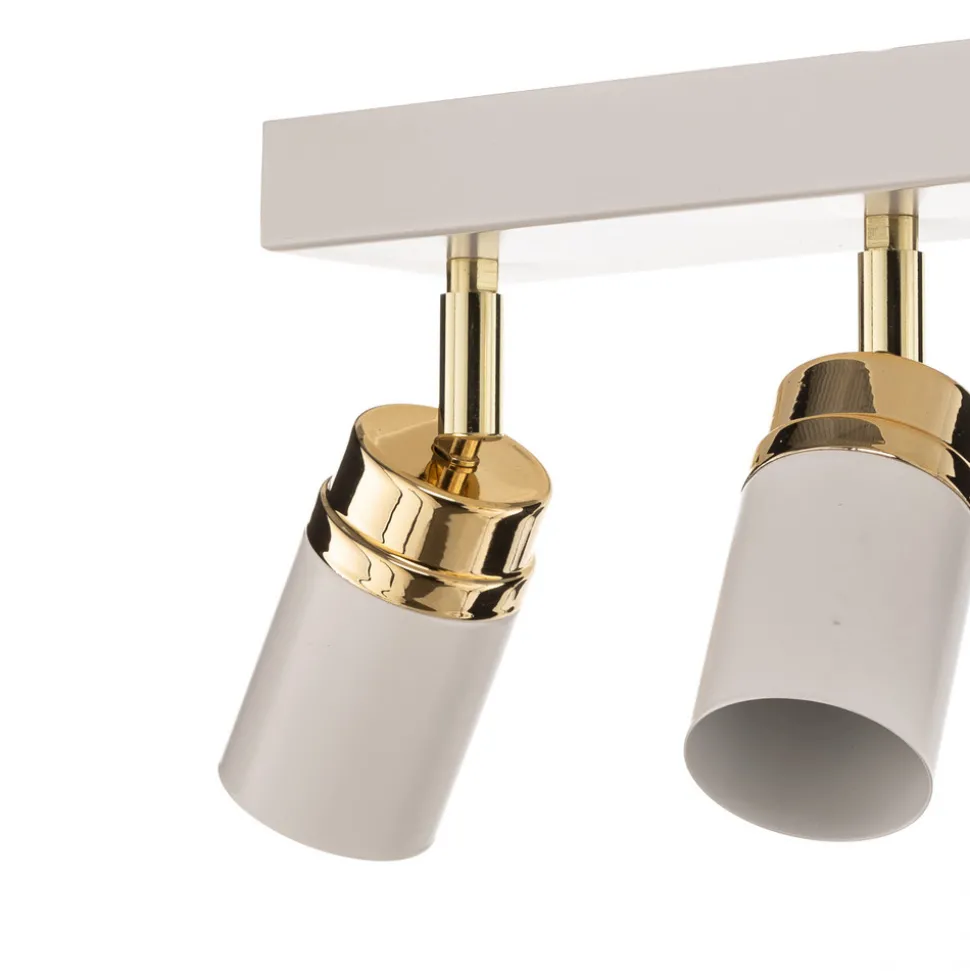 Downlight Rondo hvit/gull 8 lyskilder