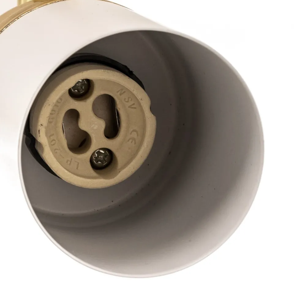 Downlight Rondo hvit/gull 8 lyskilder