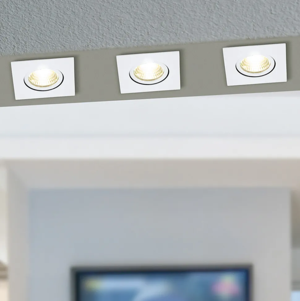 Downlight Saliceto kantet dreibar 2 700 K hvit