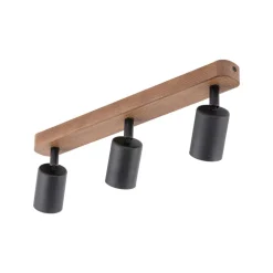 Downlight Subrin, valnøtt, 3 lyskilder