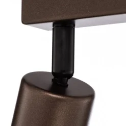 Downlight Top, justerbar, brun, 2 lyskilder, lineær