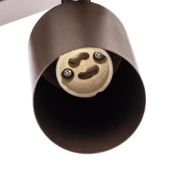 Downlight Top, justerbar, brun, 2 lyskilder, lineær