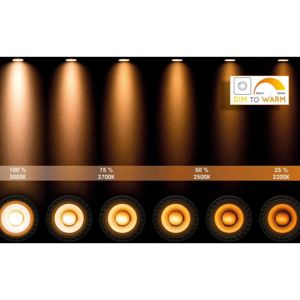 Downlight Xirax, 4 lyskilder, svart