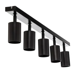 Downlight Zoom, 5 lyskilder, svart