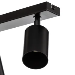 Downlight Zoom, 5 lyskilder, svart