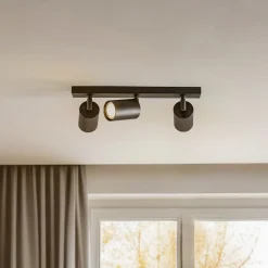 Downlight Zoom, 3 lyskilder, svart