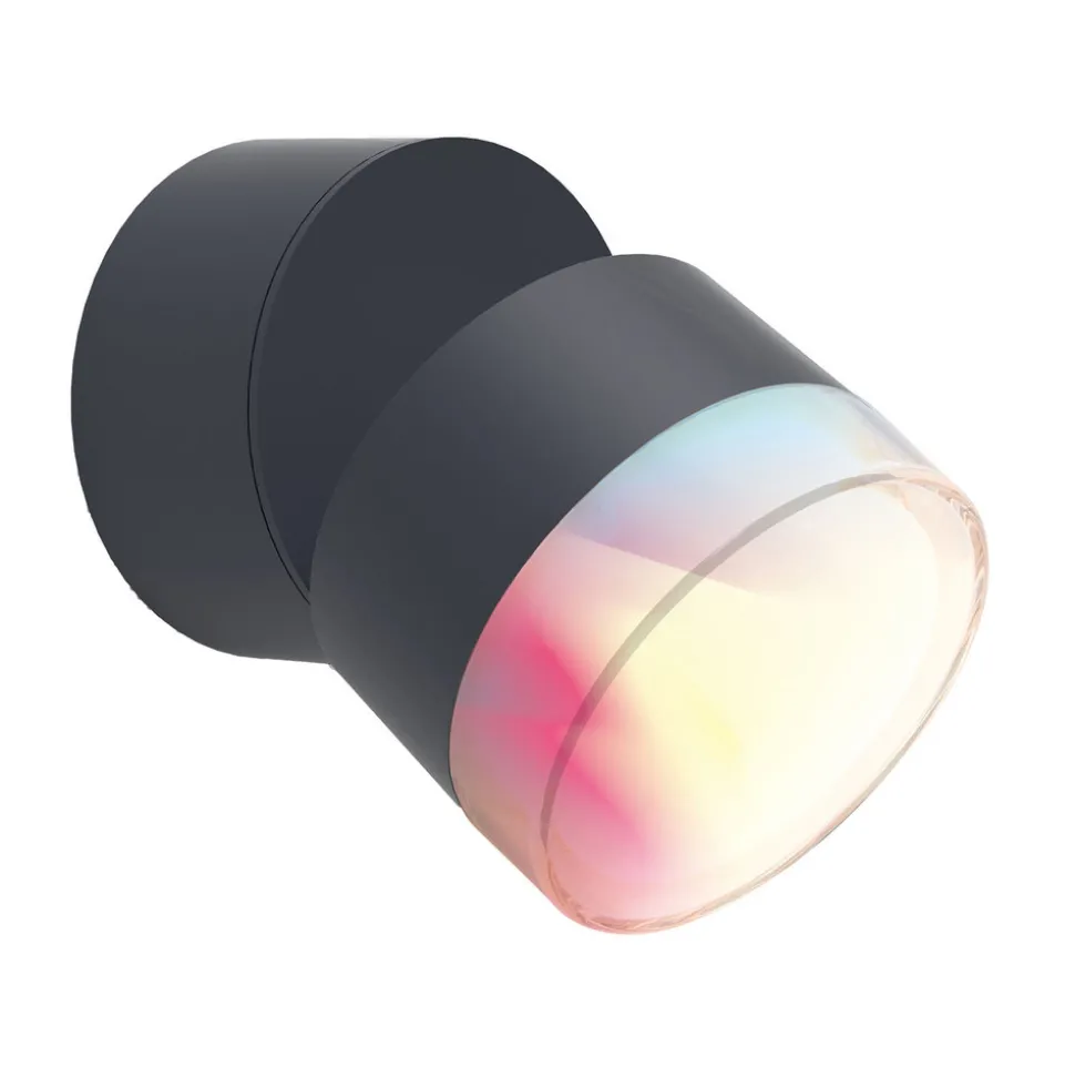 Dropsi utendørs LED-vegglampe, RGBW, smart