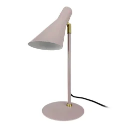 Dyberg Larsen bordlampe DL12, beige, høyde 39,5 cm, metall