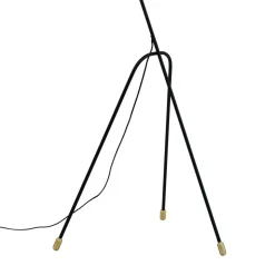 Dyberg Larsen gulvlampe Miles, svart, høyde 154,5 cm