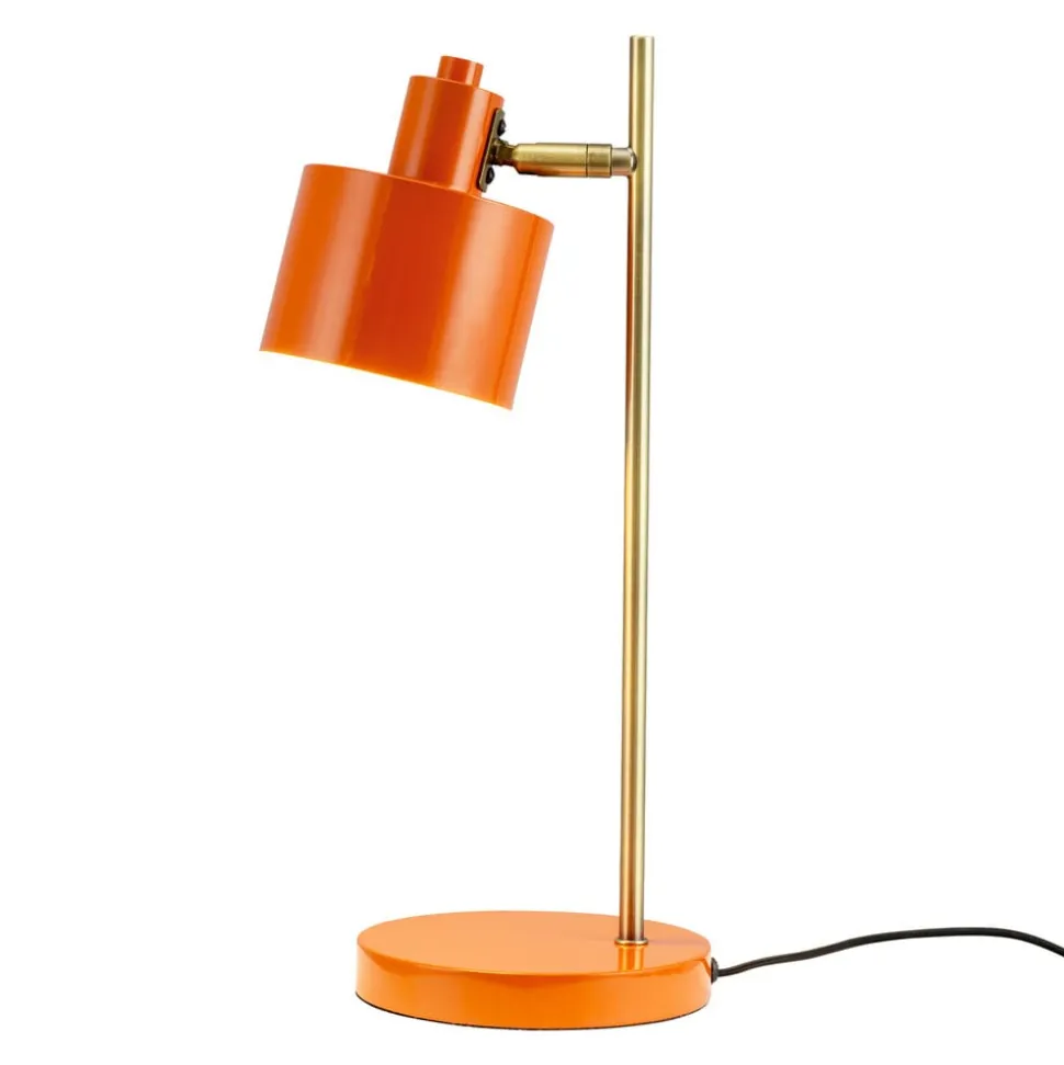 Dyberg Larsen Ocean bordlampe, oransje, høyde 43 cm, metall