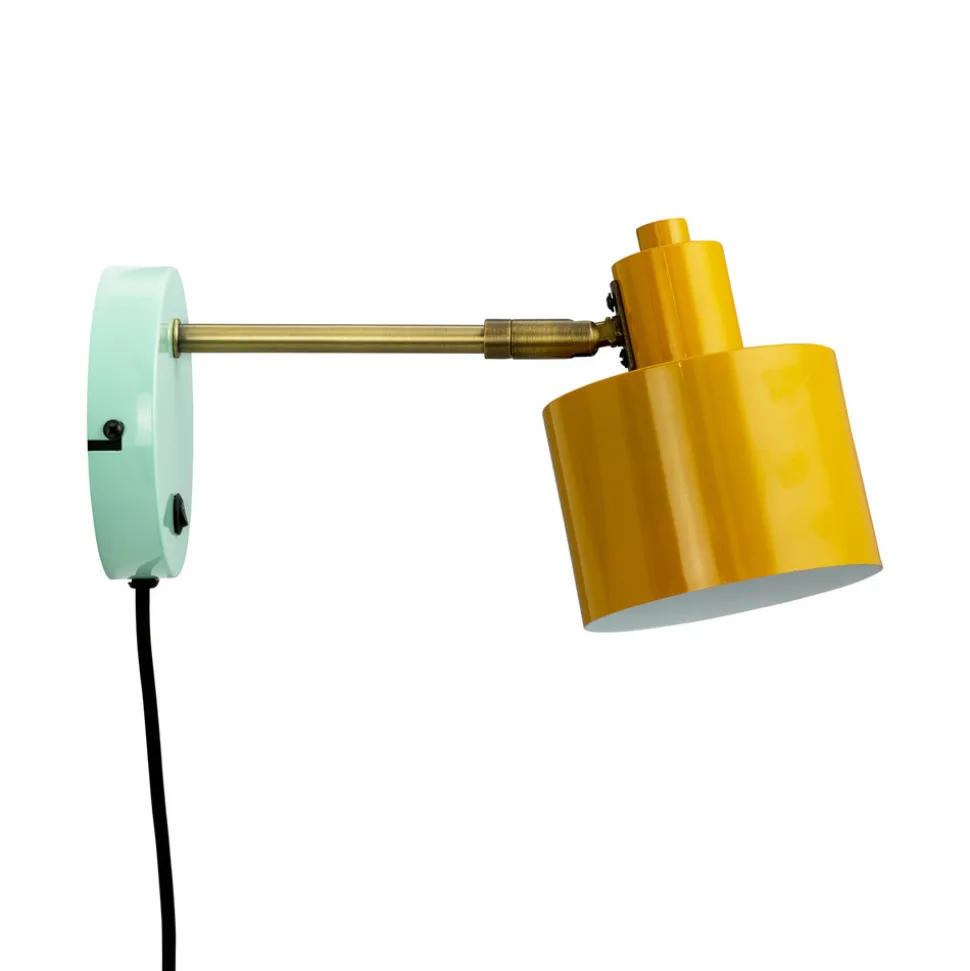 Dyberg Larsen Ocean vegglampe karri messing turkis