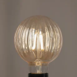 E27 3,8 W LED G95 2 700 K 340lm riller rav 2stk