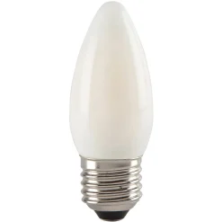 E27 LED-mignonpære 4,5W 827 satinert