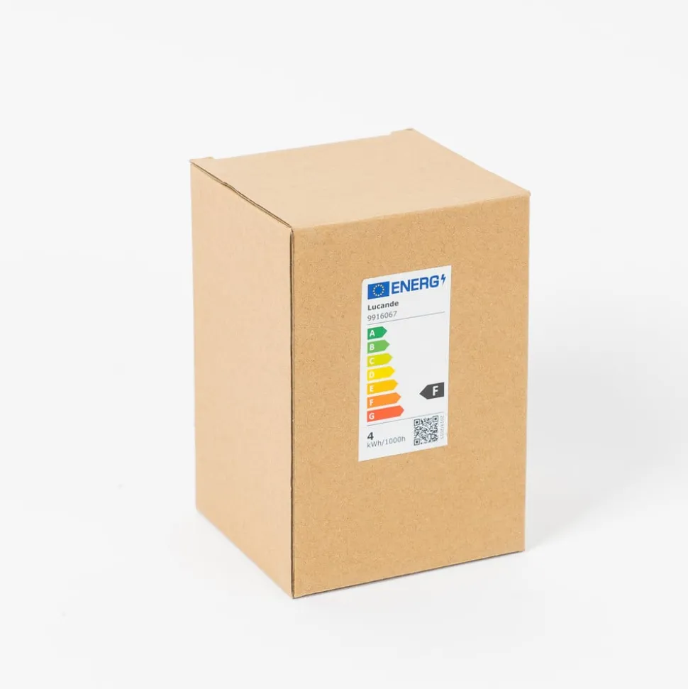 E27 3,8W LED-pære G95, 2700K, 340lm, riller rav