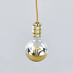 E27 7W LED-toppforspeilet lyspære, gull