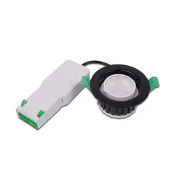 Eco R 68 LED innfelt spot, hvit, Ø 9 cm, metall, IP65, CCT