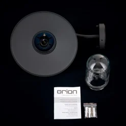 Edward utendørs vegglampe i vintage-stil, antrasitt