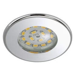 Effektiv LED-downlight Nikas IP44 krom