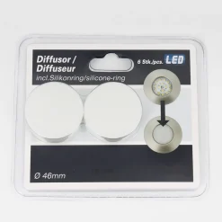 Effektiv LED-downlight Nikas IP44 krom