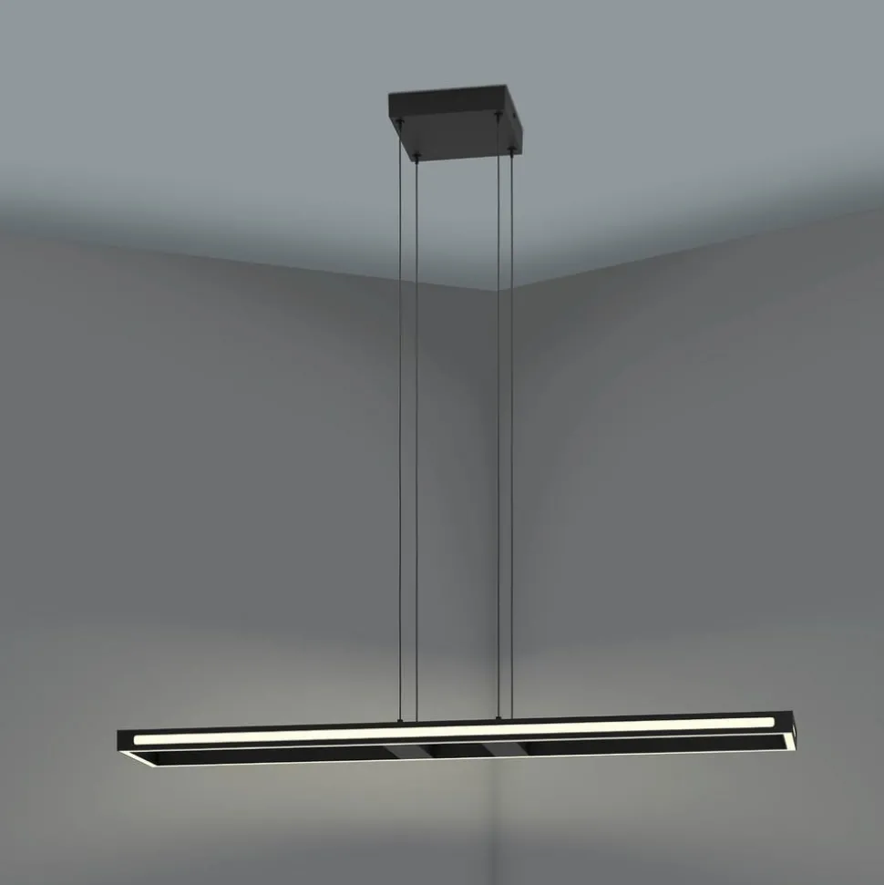 EGLO connect LED-hengelampe Savilanas-Z, CCT, svart