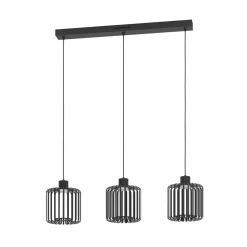 EGLO connect LED-hengelampe Ginestrone-Z, 3 lyskilder, svart