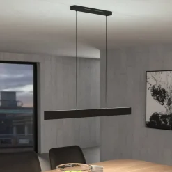 EGLO connect LED-hengelampe Andreas-Z, svart, stål