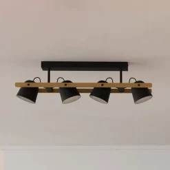 EGLO connect LED-taklampe Hornwood-Z, 4 lyskilder, svart