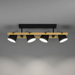 EGLO connect LED-taklampe Hornwood-Z, 4 lyskilder, svart