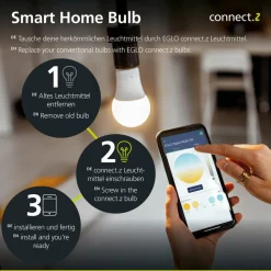 EGLO connect Telimbela-Z taklampe 3 lysk, svart