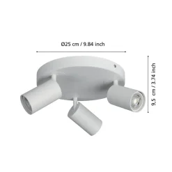 EGLO connect Telimbela-Z taklampe 3 lysk, hvit