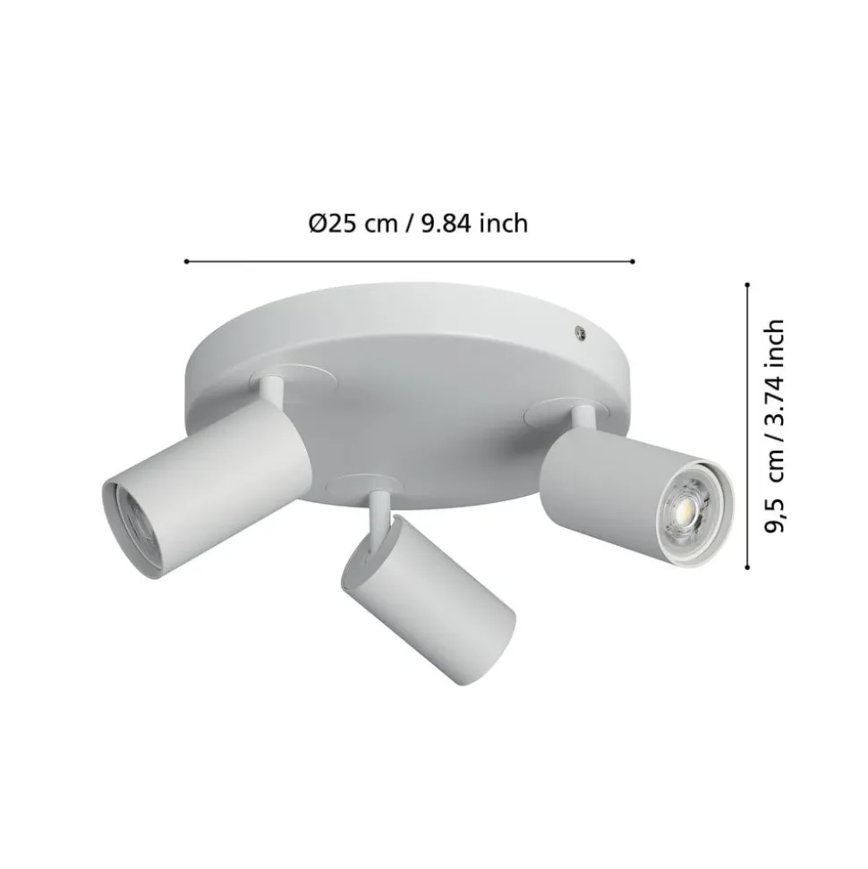 EGLO connect Telimbela-Z taklampe 3 lysk, hvit