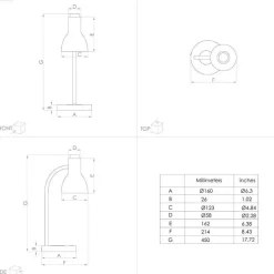 EGLO Veradal-QI LED-bordlampe med touchdimmer
