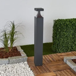 Egon LED-pullertlampe med kantet lampekropp