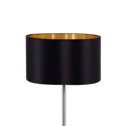 Elegant tekstilgulvlampe Maserlo