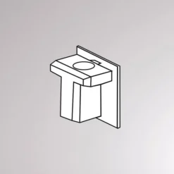 Endekappe for Volare 2-fase skinne, hvit