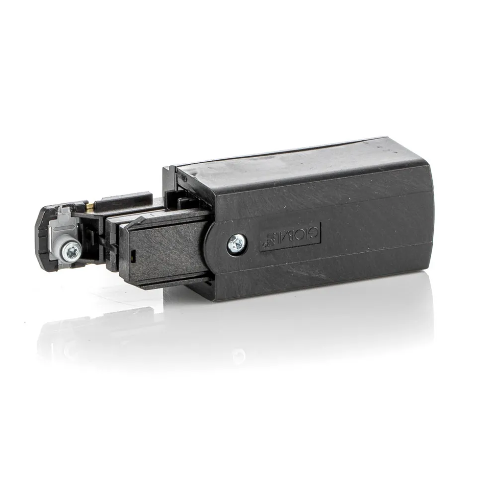 Endetilkobling venstre for strømskinne Noa svart