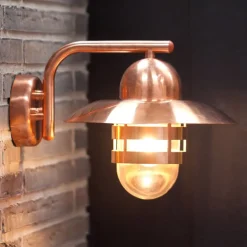 Energisparende vegglampe Nibe, kobber