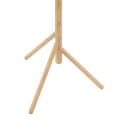 Estera gulvlampe, opalt glass, treramme, 132 cm, 3 lyskilder