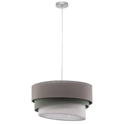 Euluna Trio hengelampe beige/akvamarin/écru Ø45cm