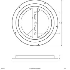 EVN ALR LED-panel hvit 12W Ø25cm 4 000K