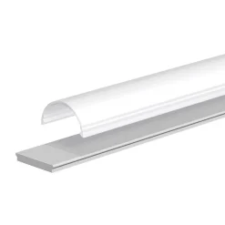 EVN APFLAT5 alum.-profil, 200cm, halvrundt deksel