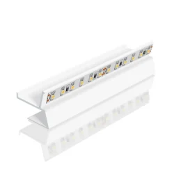 EVN APTBU alu.-profil rettet mot veggen 100cm hvit