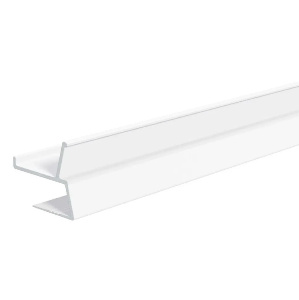 EVN APTBU alu.-profil rettet mot veggen 100cm hvit