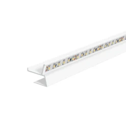 EVN APTBU alu.-profil rettet mot veggen 100cm hvit