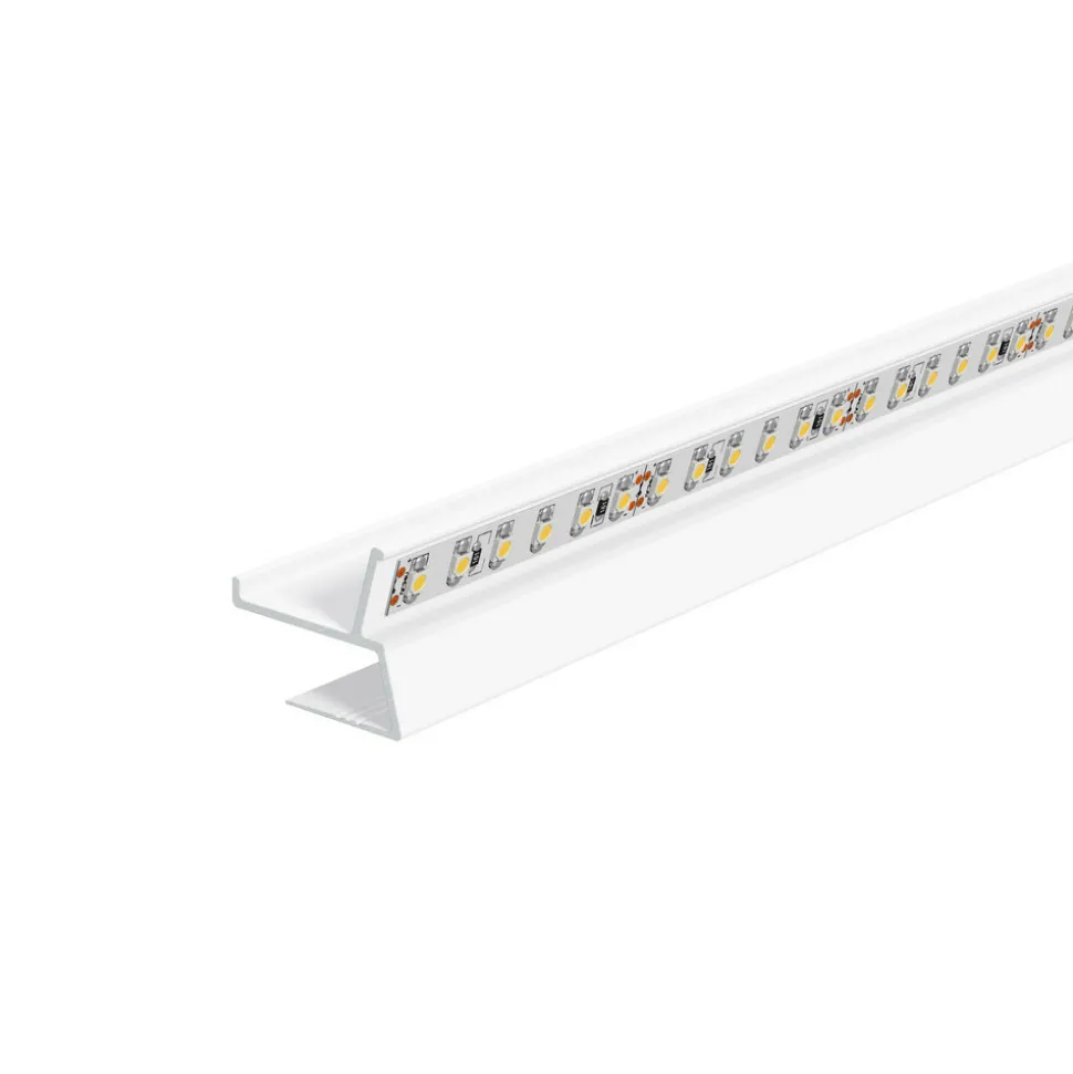 EVN APTBU alu.-profil rettet mot veggen 100cm hvit