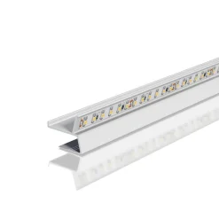 EVN APTBU alu.-profil rettet mot veggen, 200cm alu